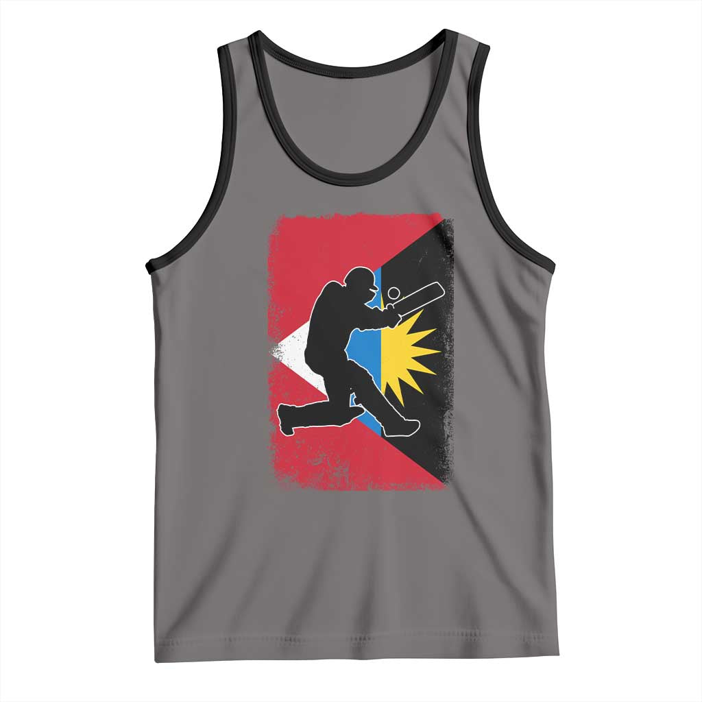 Antigua and Barbuda Cricket Tank Top Retro Vintage Sport Antiguan Flag West Indies Cricket Fan