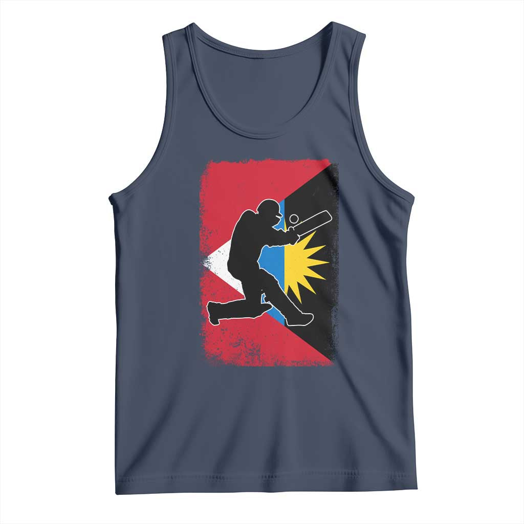Antigua and Barbuda Cricket Tank Top Retro Vintage Sport Antiguan Flag West Indies Cricket Fan