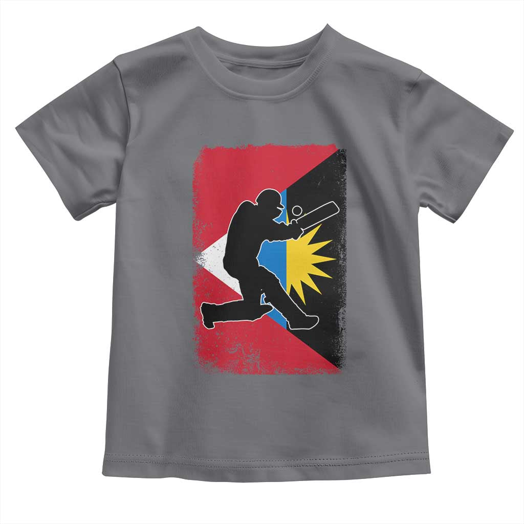 Antigua and Barbuda Cricket Toddler T Shirt Retro Vintage Sport Antiguan Flag West Indies Cricket Fan