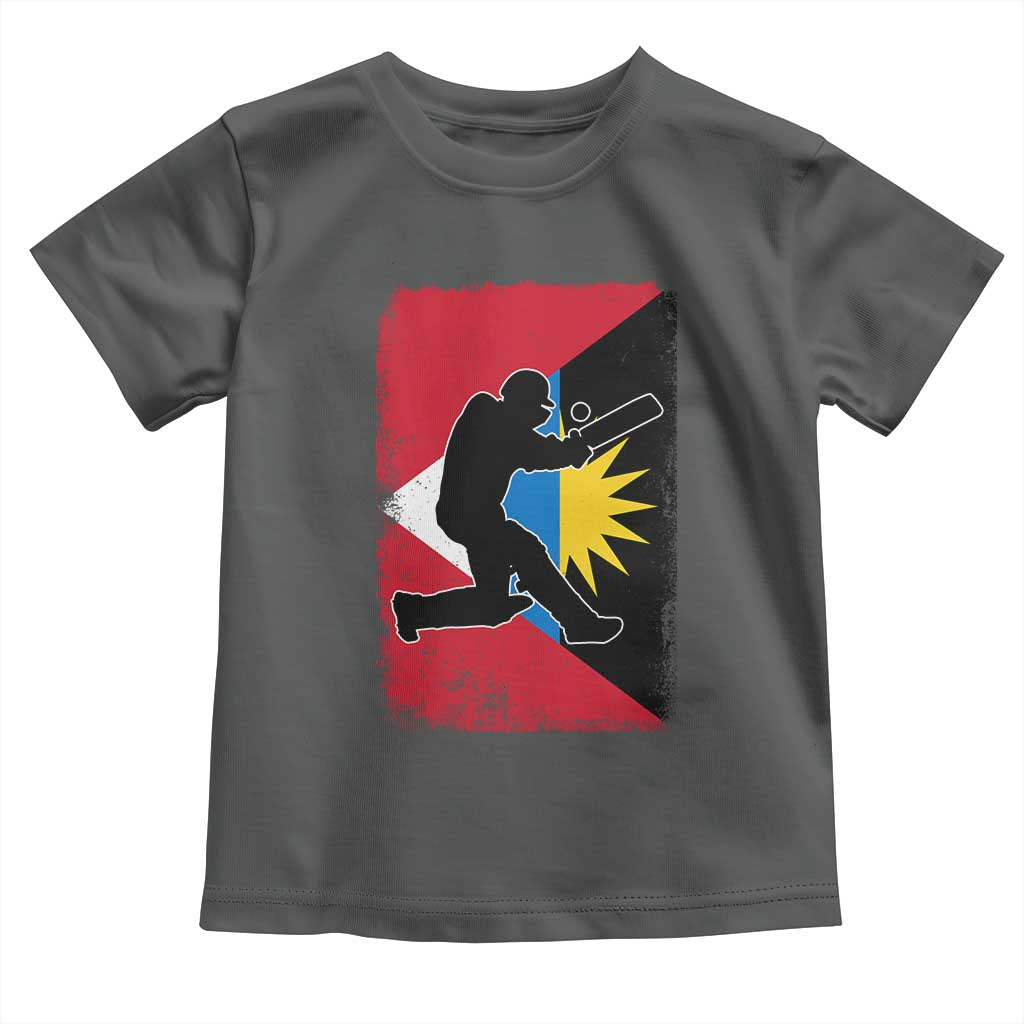 Antigua and Barbuda Cricket Toddler T Shirt Retro Vintage Sport Antiguan Flag West Indies Cricket Fan