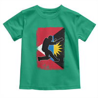 Antigua and Barbuda Cricket Toddler T Shirt Retro Vintage Sport Antiguan Flag West Indies Cricket Fan