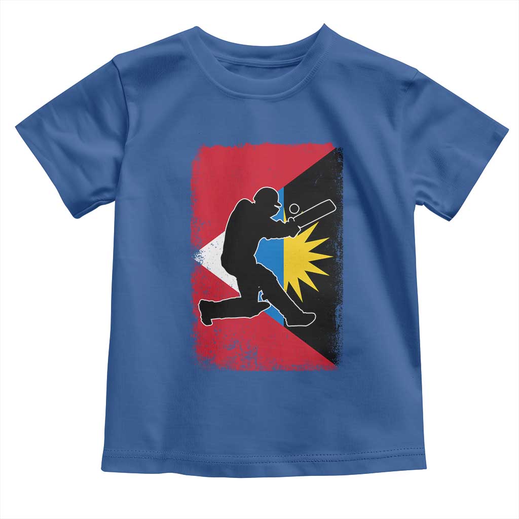 Antigua and Barbuda Cricket Toddler T Shirt Retro Vintage Sport Antiguan Flag West Indies Cricket Fan