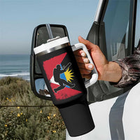 Antigua and Barbuda Cricket Tumbler With Handle Retro Vintage Sport Antiguan Flag West Indies Cricket Fan