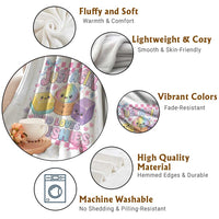 Just A Girl Who Loves Squishies Throw Blanket Cute Kawaii Dumpling Graphic Coquette Bow Girls