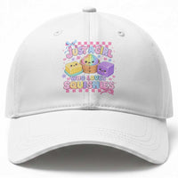 Just A Girl Who Loves Squishies Baseball Cap Cute Kawaii Dumpling Graphic Coquette Bow Girls