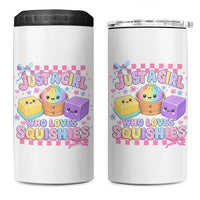 Just A Girl Who Loves Squishies 4 in 1 Can Cooler Tumbler Cute Kawaii Dumpling Graphic Coquette Bow Girls