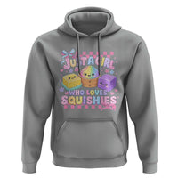 Just A Girl Who Loves Squishies Hoodie Cute Kawaii Dumpling Graphic Coquette Bow Girls