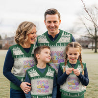 Just A Girl Who Loves Squishies V-Neck Knit Sweater Vest Cute Kawaii Dumpling Graphic Coquette Bow Girls