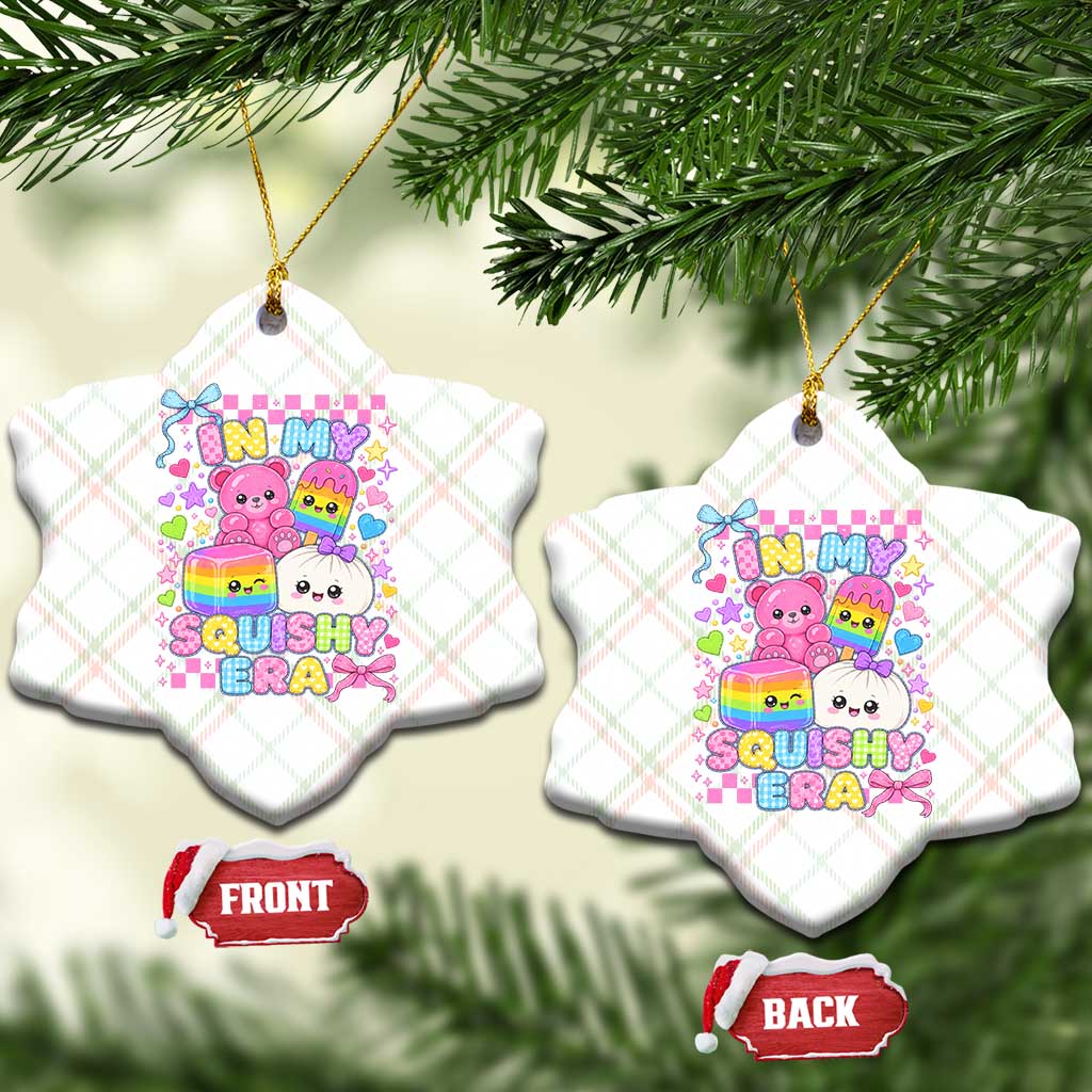 In My Squishy Era Ceramic Ornament Cute Kawaii Pastel Dumpling Graphic