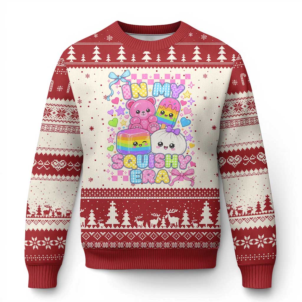 In My Squishy Era Ugly Christmas Sweater Cute Kawaii Pastel Dumpling Graphic