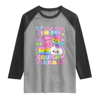 In My Squishy Era Raglan Shirt Cute Kawaii Pastel Dumpling Graphic