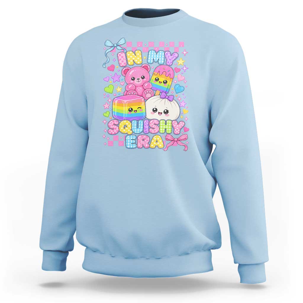In My Squishy Era Sweatshirt Cute Kawaii Pastel Dumpling Graphic