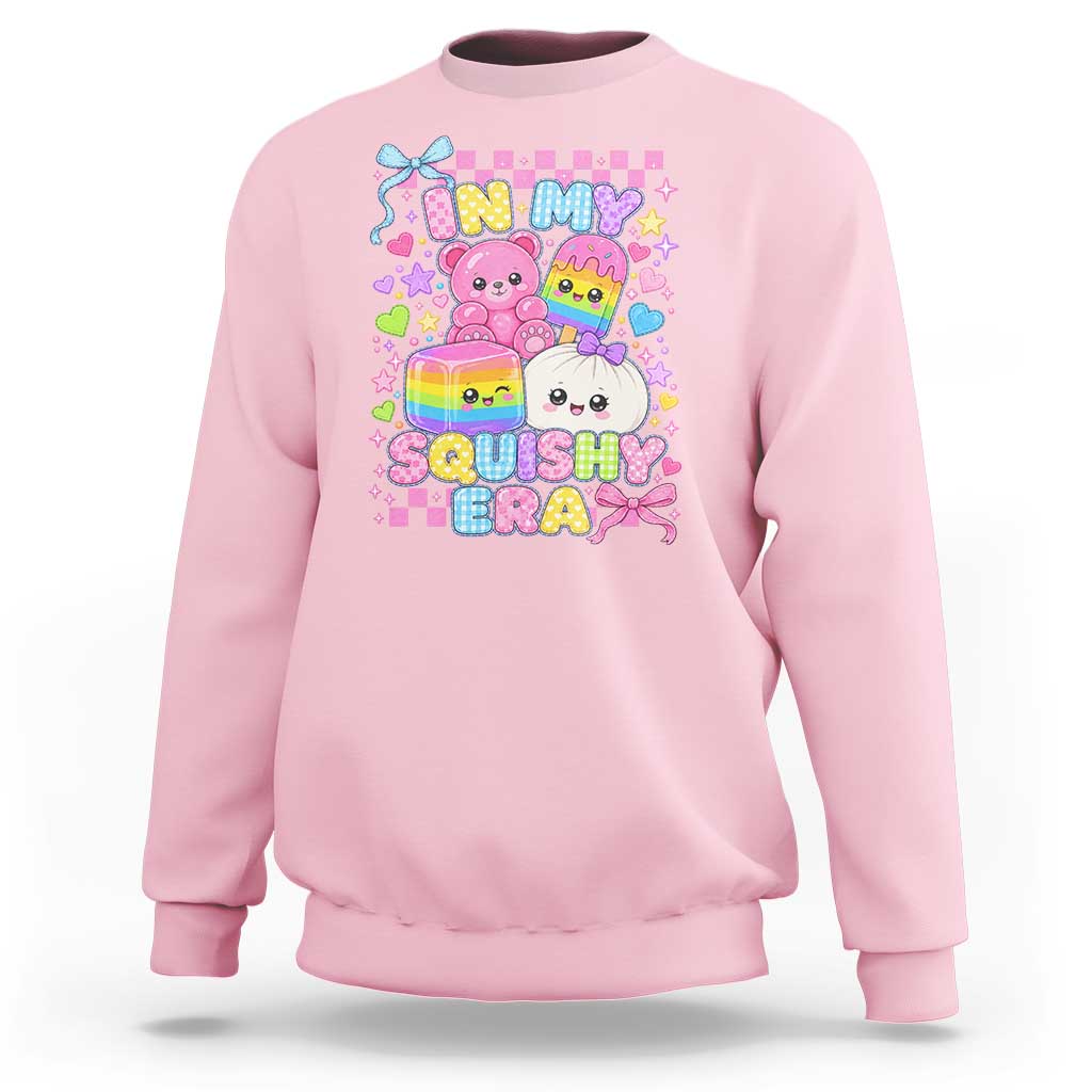 In My Squishy Era Sweatshirt Cute Kawaii Pastel Dumpling Graphic