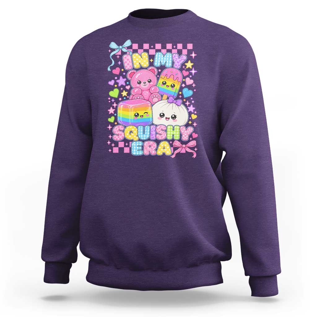 In My Squishy Era Sweatshirt Cute Kawaii Pastel Dumpling Graphic