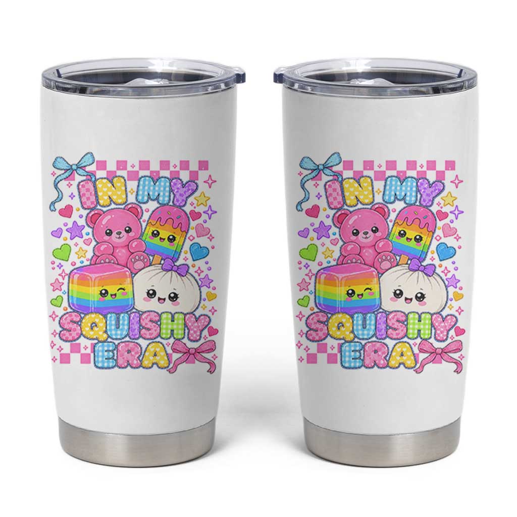 In My Squishy Era Tumbler Cup Cute Kawaii Pastel Dumpling Graphic
