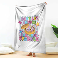 Squishy Lovers Throw Blanket Dont Let Anyone Dull Your Sparkle Cute Rainbow Dumpling Graphic