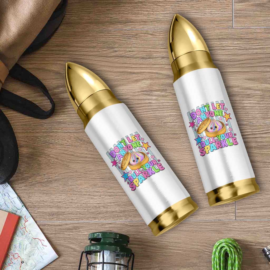 Squishy Lovers Bullet Tumbler Dont Let Anyone Dull Your Sparkle Cute Rainbow Dumpling Graphic