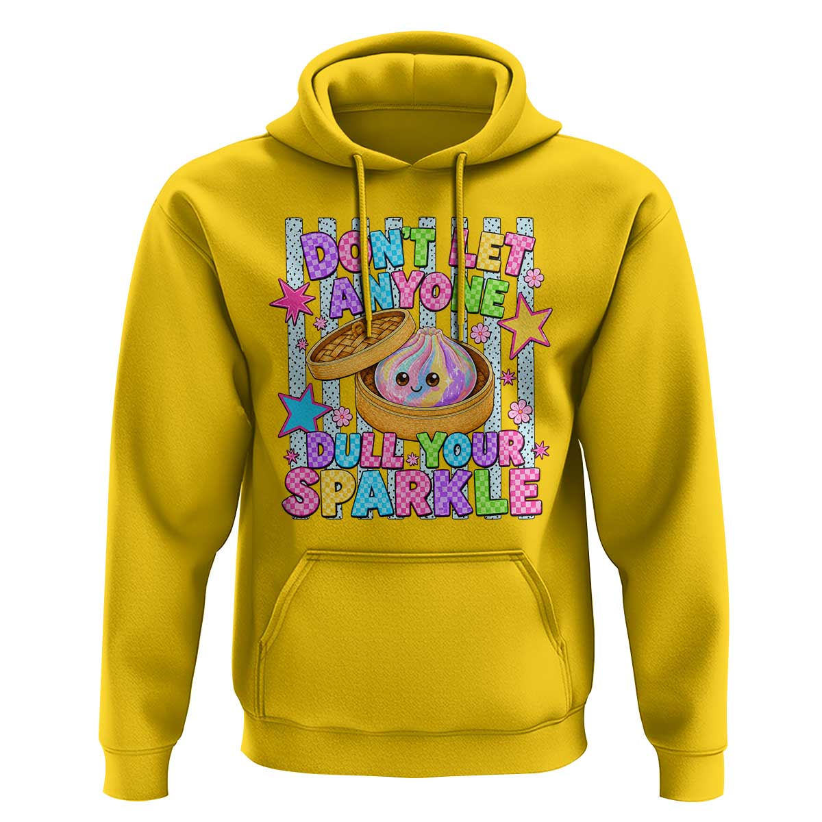 Squishy Lovers Hoodie Dont Let Anyone Dull Your Sparkle Cute Rainbow Dumpling Graphic