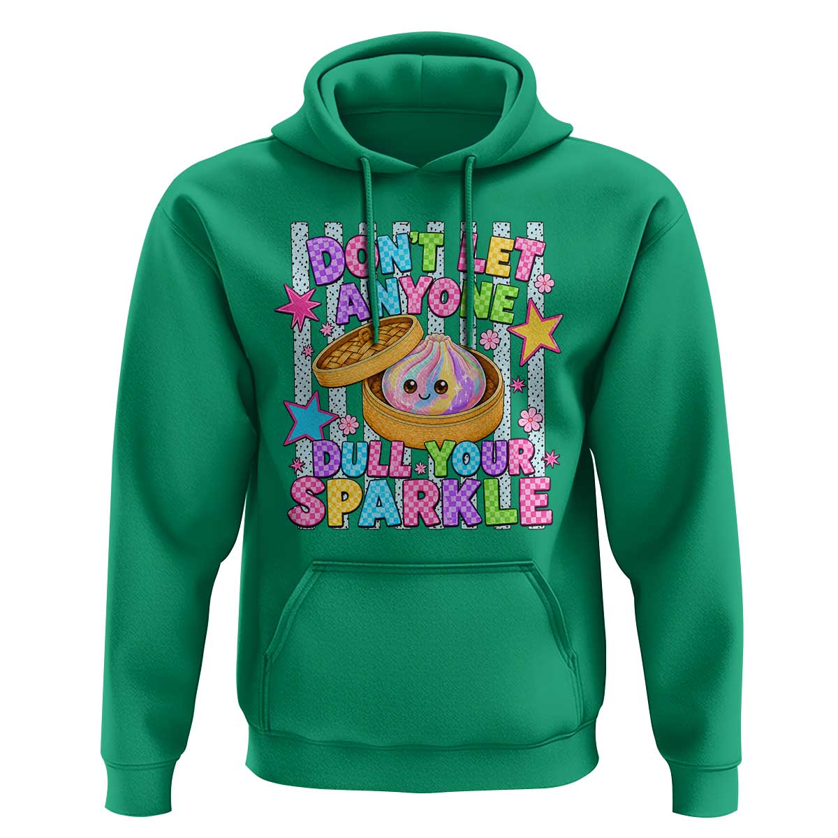 Squishy Lovers Hoodie Dont Let Anyone Dull Your Sparkle Cute Rainbow Dumpling Graphic