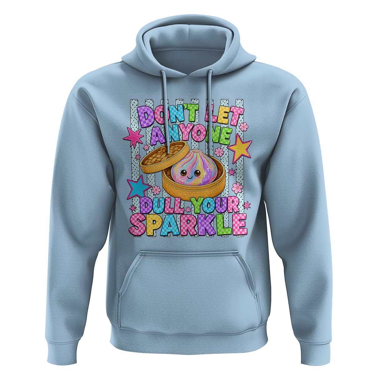 Squishy Lovers Hoodie Dont Let Anyone Dull Your Sparkle Cute Rainbow Dumpling Graphic