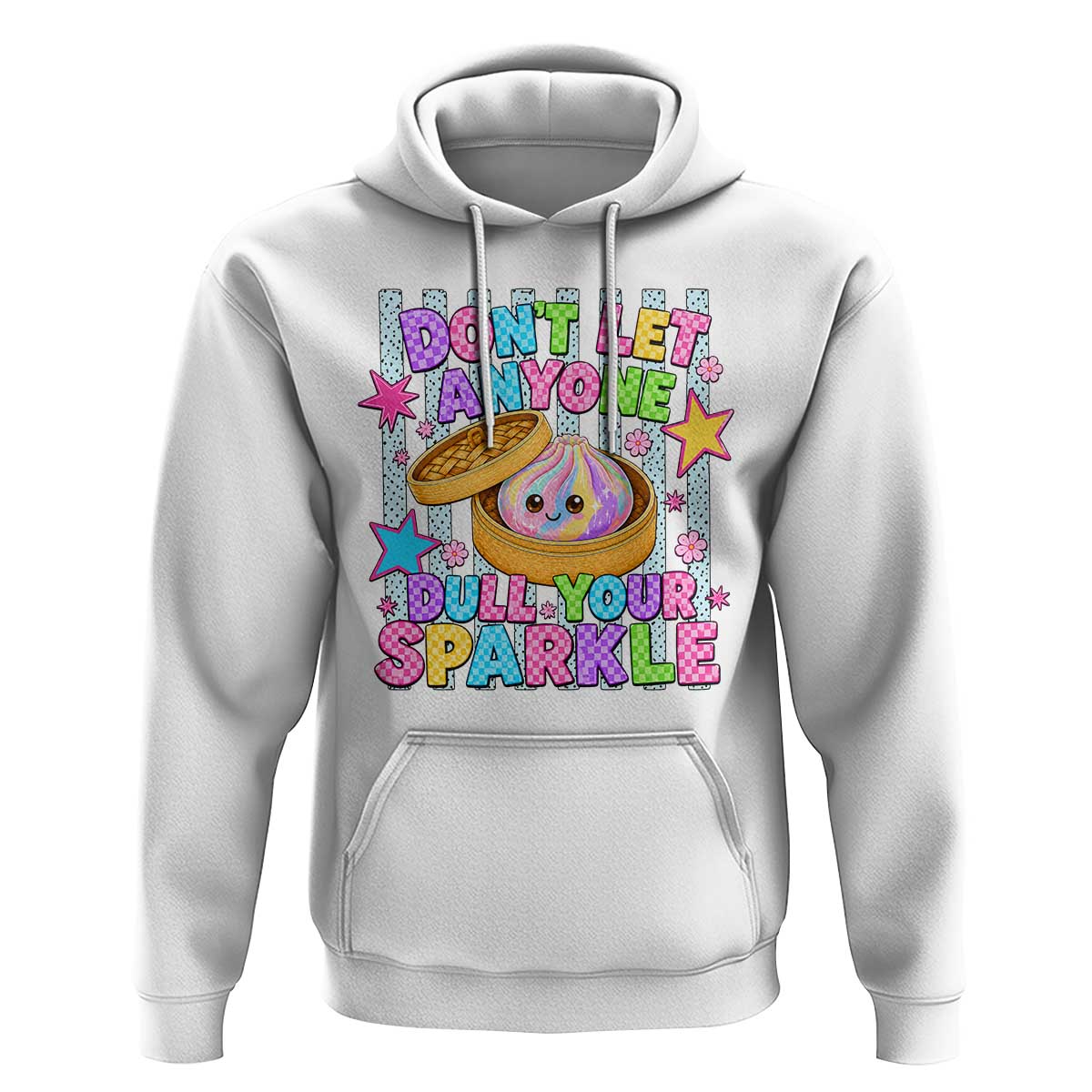 Squishy Lovers Hoodie Dont Let Anyone Dull Your Sparkle Cute Rainbow Dumpling Graphic