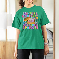 Squishy Lovers T Shirt For Women Dont Let Anyone Dull Your Sparkle Cute Rainbow Dumpling Graphic
