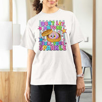 Squishy Lovers T Shirt For Women Dont Let Anyone Dull Your Sparkle Cute Rainbow Dumpling Graphic