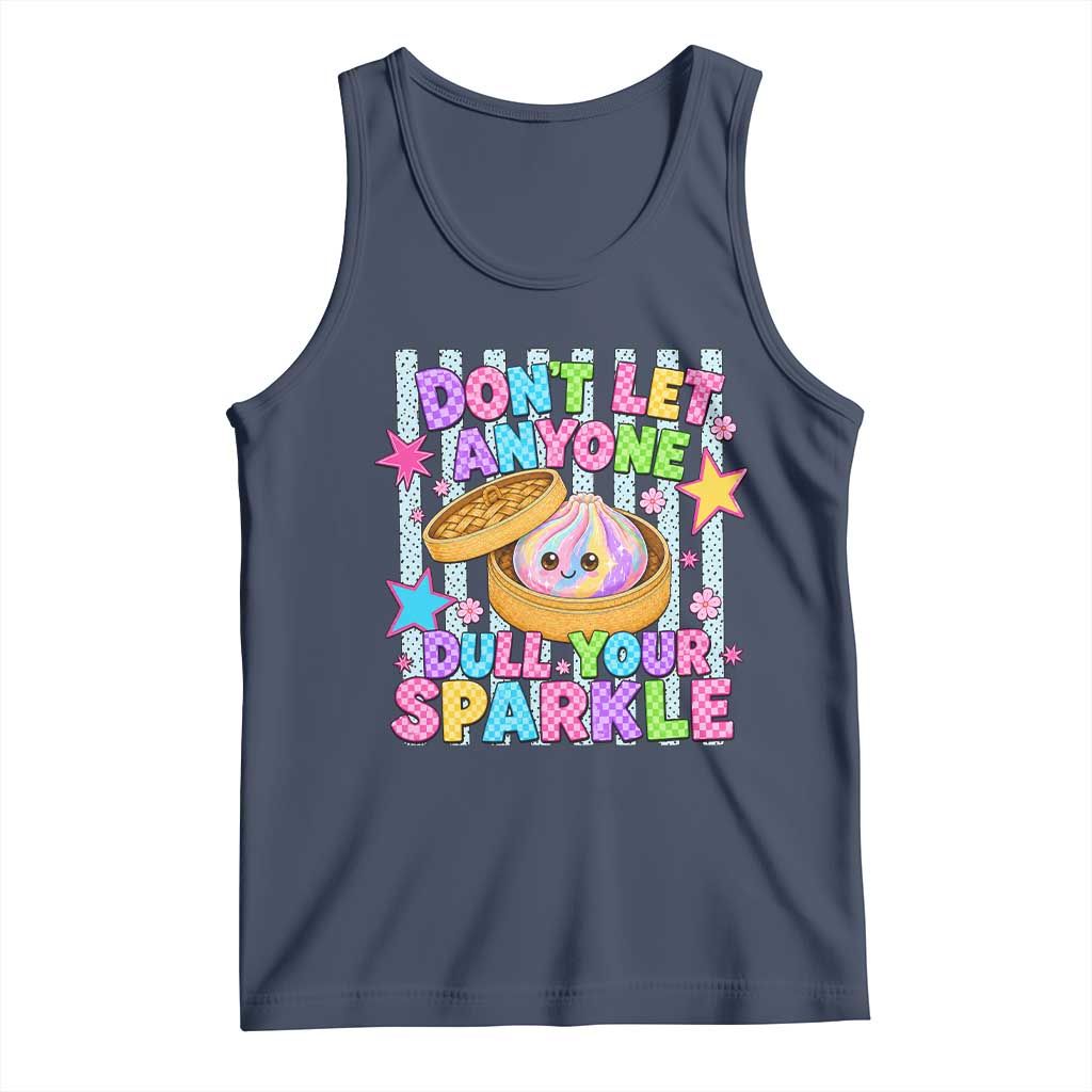 Squishy Lovers Tank Top Dont Let Anyone Dull Your Sparkle Cute Rainbow Dumpling Graphic