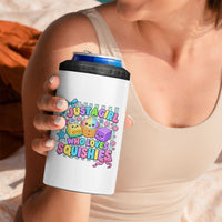 Just A Girl Who Loves Squishies 4 in 1 Can Cooler Tumbler Cute Butter Dumpling Graphic Coquette Bow Girls