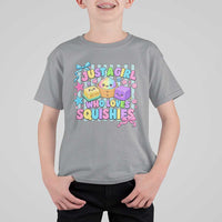 Just A Girl Who Loves Squishies T Shirt For Kid Cute Butter Dumpling Graphic Coquette Bow Girls