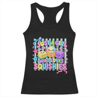 Just A Girl Who Loves Squishies Racerback Tank Top Cute Butter Dumpling Graphic Coquette Bow Girls