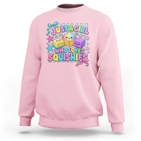 Just A Girl Who Loves Squishies Sweatshirt Cute Butter Dumpling Graphic Coquette Bow Girls