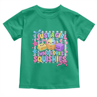 Just A Girl Who Loves Squishies Toddler T Shirt Cute Butter Dumpling Graphic Coquette Bow Girls