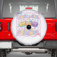 Just A Girl Who Loves Squishies Spare Tire Cover Squishy Lovers Kawaii Dumpling Graphic Coquette Bow Girls