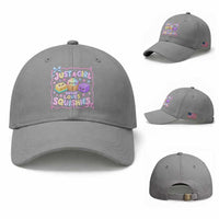 Just A Girl Who Loves Squishies Baseball Cap Squishy Lovers Kawaii Dumpling Graphic Coquette Bow Girls