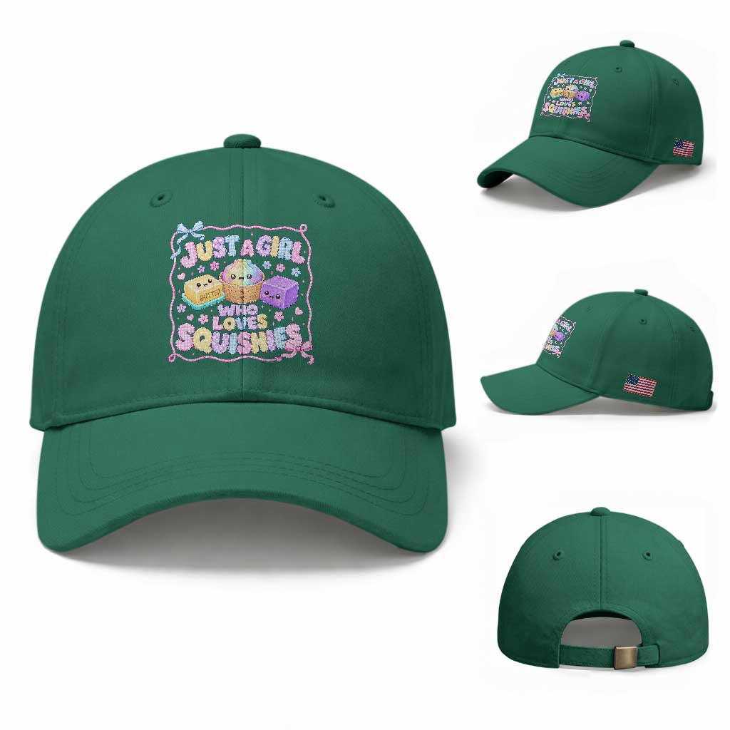 Just A Girl Who Loves Squishies Baseball Cap Squishy Lovers Kawaii Dumpling Graphic Coquette Bow Girls