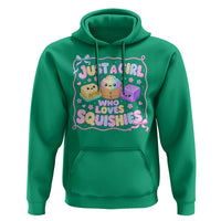 Just A Girl Who Loves Squishies Hoodie Squishy Lovers Kawaii Dumpling Graphic Coquette Bow Girls