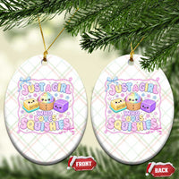 Just A Girl Who Loves Squishies Ceramic Ornament Squishy Lovers Kawaii Dumpling Graphic Coquette Bow Girls