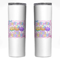 Just A Girl Who Loves Squishies Skinny Tumbler Squishy Lovers Kawaii Dumpling Graphic Coquette Bow Girls