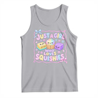 Just A Girl Who Loves Squishies Tank Top Squishy Lovers Kawaii Dumpling Graphic Coquette Bow Girls