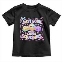 Just A Girl Who Loves Squishies Toddler T Shirt Squishy Lovers Kawaii Dumpling Graphic Coquette Bow Girls