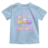 Just A Girl Who Loves Squishies Toddler T Shirt Squishy Lovers Kawaii Dumpling Graphic Coquette Bow Girls