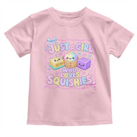 Just A Girl Who Loves Squishies Toddler T Shirt Squishy Lovers Kawaii Dumpling Graphic Coquette Bow Girls