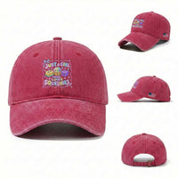 Just A Girl Who Loves Squishies Washed Cotton Baseball Cap Squishy Lovers Kawaii Dumpling Graphic Coquette Bow Girls
