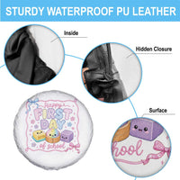 Happy First Day Of School Cute Kawaii Squishy Back To School Graphic Spare Tire Cover