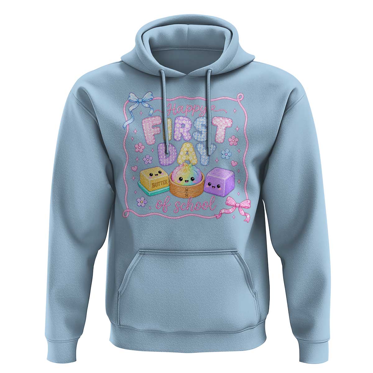 Happy First Day Of School Cute Kawaii Squishy Back To School Graphic Hoodie