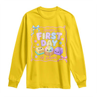 Happy First Day Of School Cute Kawaii Squishy Back To School Graphic Long Sleeve Shirt