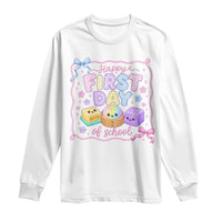 Happy First Day Of School Cute Kawaii Squishy Back To School Graphic Long Sleeve Shirt