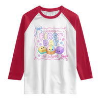 Happy First Day Of School Cute Kawaii Squishy Back To School Graphic Raglan Shirt