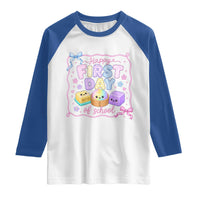 Happy First Day Of School Cute Kawaii Squishy Back To School Graphic Raglan Shirt
